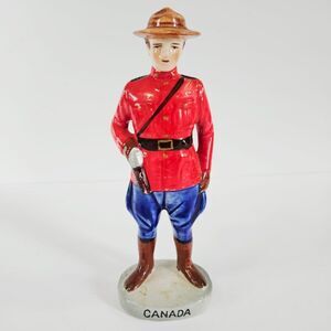 Vintage ElBro Japan Canadian Royal Mounted Police "Mountie" Porcelain Figurine